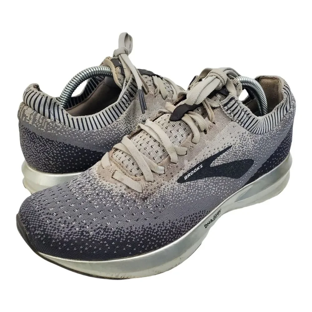 BROOKS Shoes LEVITATE 2 Womens Size 10 Gray Running Sneaker Athletic 1202791B178